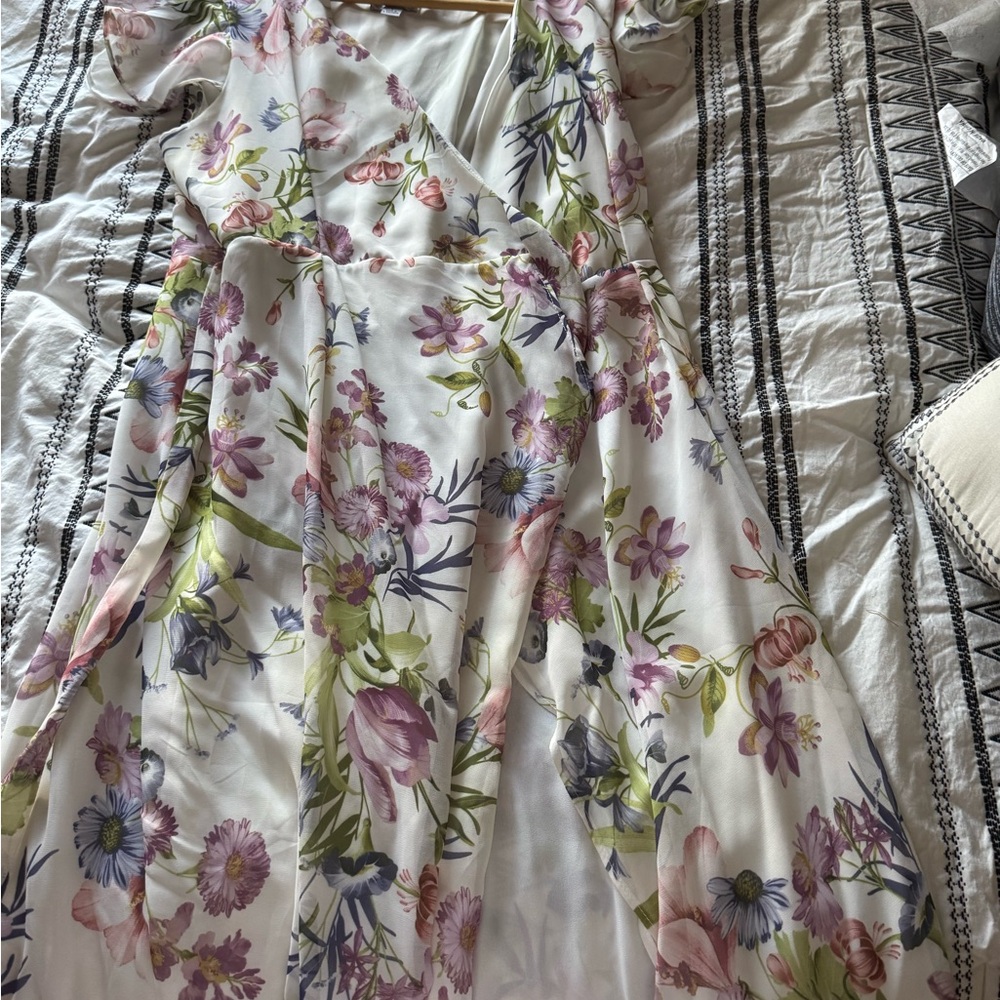 Floral Wrap Dress